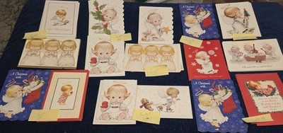 TWO Assorted Ruth Morehead ANGEL CHRISTMAS Greeting Cards Choose  Favorite PAIR