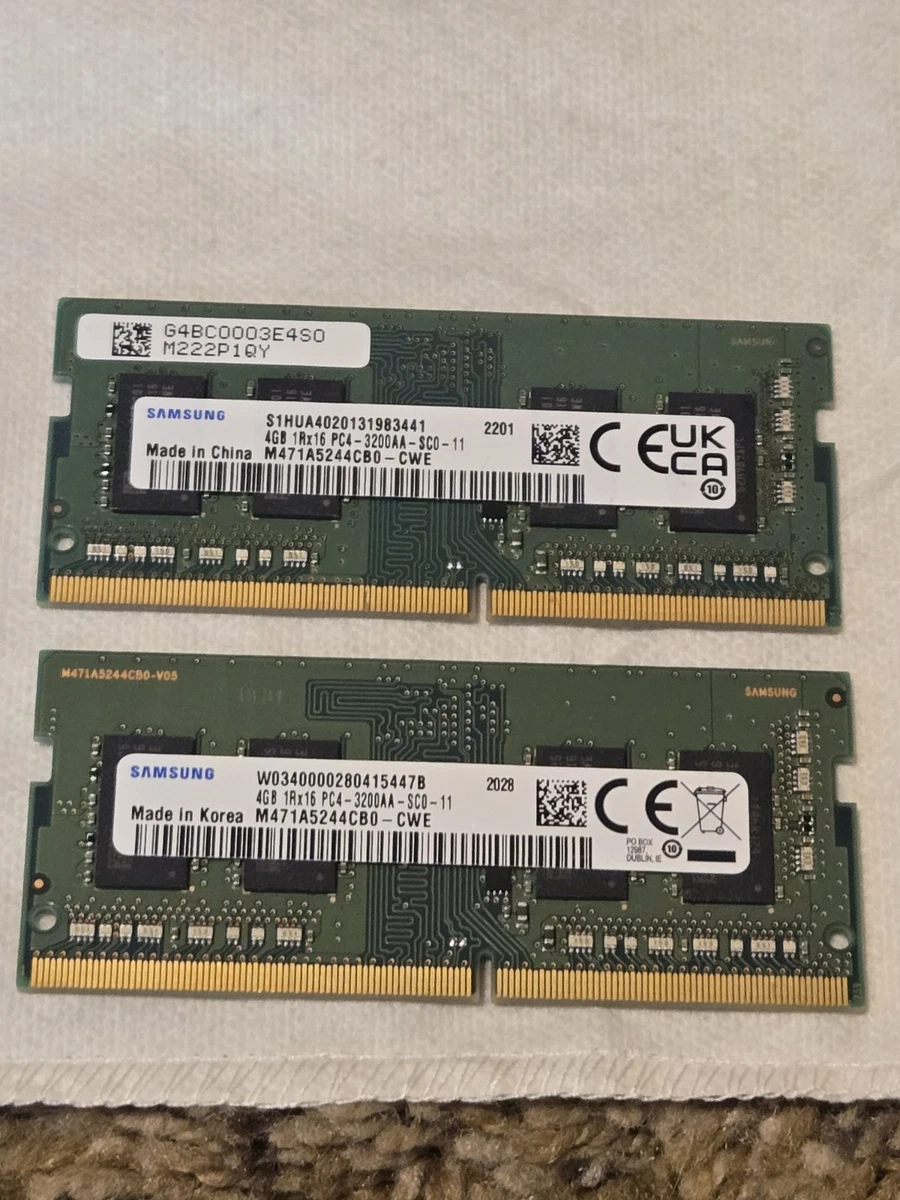 Samsung DDR4 SDRAM 4 GB Capacity per Module Memory (RAM) for sale