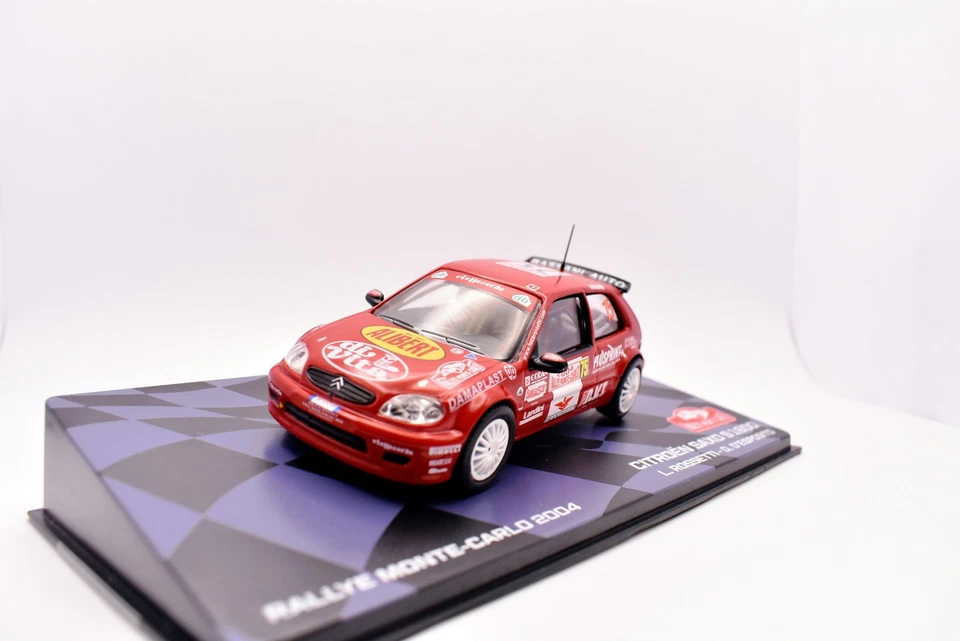 modellino auto rally scala 1:43 citroen saxo S1600 collezione modellismo diecast - Immagine 3 di 4