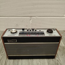 Roberts R606-MB Portable Transistor Radio - Black & Wooden *See Desc...