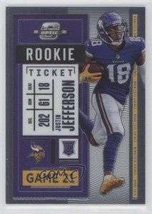 2020 Panini Contenders Optic Rookie Ticket Justin Jefferson #86 Rookie RC