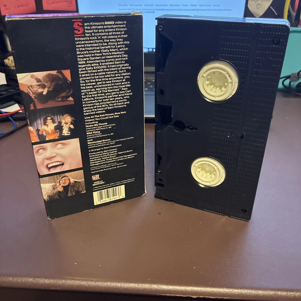 Sam Kinison - Banned  (VHS  1990) RARE Stand Up Comedy Video! Comic Legend! D1 - Image 2 of 2