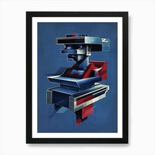 Robots And Robots Art Print Framed Wall Art Poster Canvas Print Picture