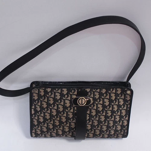 Sac à bandoulière en denim logo chrétien Dior 28x16x4 34837903