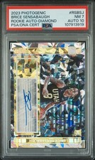 PSA 7 Auto 10 - BRICE SENSABAUGH #/75 - 2023 Photogenic Rookie Autograph DIAMOND