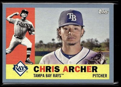 2017 Topps Archives Blue Chris Archer 05/75 Tampa Bay Rays #54