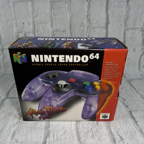MINT New In Box Atomic Purple Nintendo 64 N64 Controller 1998 Not For Resale