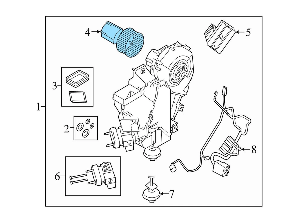 2015-2023 LAND ROVER DISCOVERY SPORT - Blower Motor / FAN LR066290 - Image 4 of 4