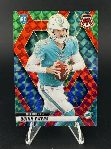 2025 Panini Mosaic #308 Quinn Ewers Mosaic Choice Red and Green