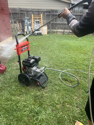 #ad CRAFTSMAN 3000 PSI 2.4 GPM Wheel Mounted Gas Pressure Washer Black Red $250.00