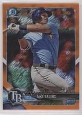 2018 Bowman Chrome Prospects Orange Shimmer Refractor 16/25 Jake Bauers u6m