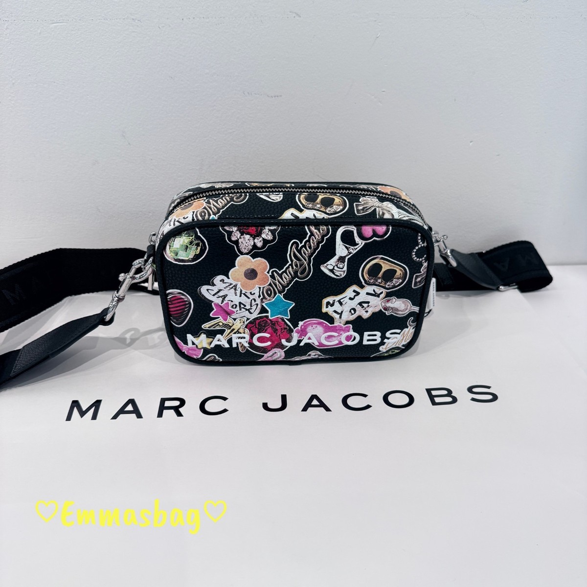 Marc Jacobs Printed Perfect Flash Crossbody Black Multi | eBay