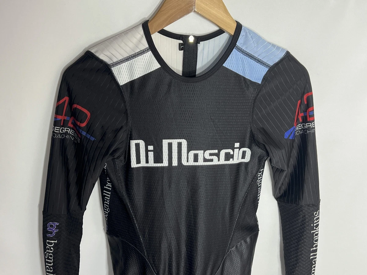 Traje de piel Di Mascio Vigore Pro Bagnall Hopkins | Para hombre | Negro/Blanco/Azul | Grande