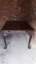 Georgian-style Antique Dark Wood Dining Table by Weìr and Hamilton