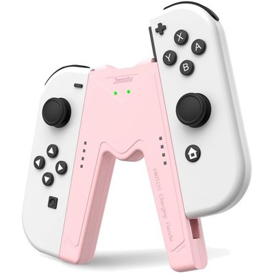 Switch Joy-Con Ladegriff Controller Pink V-förmig USB-C Gaming Zubehör