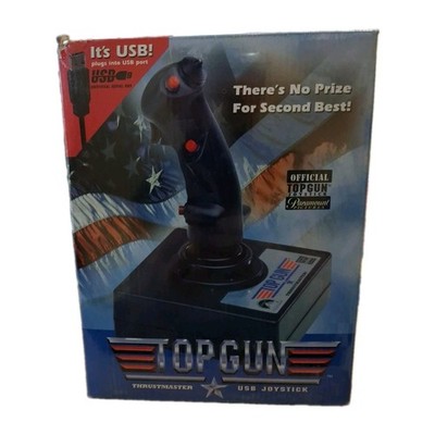 Vintage Thrustmaster Top Gun Flight Joystick Retro PC  15-Pin Game Connector New