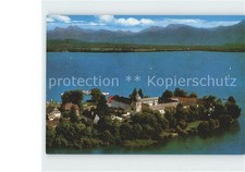 Fraueninsel Chiemsee Abtei Frauenwoerth Fliegeraufnahme