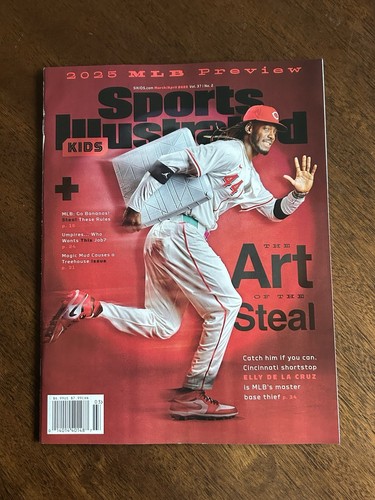 Sports Illustrated Kids März/April 2025 mit Karten (Luka) & Poster mit Flagge/Szene’s