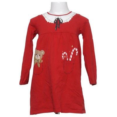 H&M, Kleid, Größe: 110/116, Rot, Baumwolle, Print, Mädchen #SXN