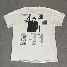 Post Malone T Shirt Adult Large White Posty Co Hollywoods Bleeding Tour Concert