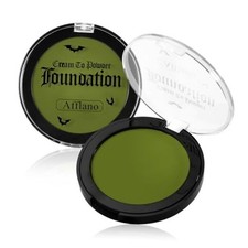 Green Face Paint Foundation Witch Wicked Makeup, Waterproof High Pigment green