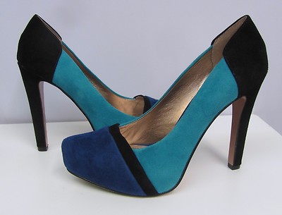 aqua colored heels
