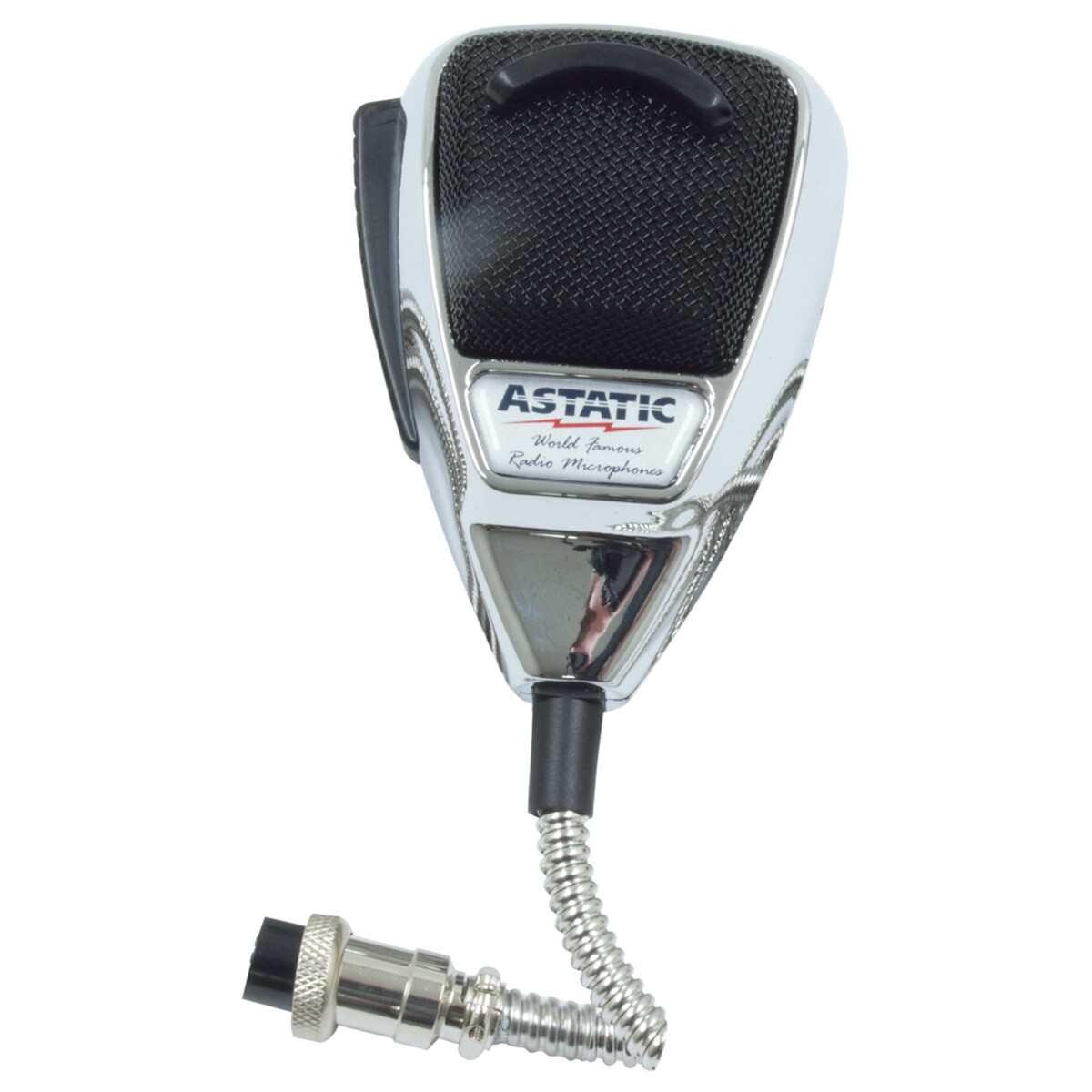 Astatic 636L Noise Canceling 4-Pin CB Microphone Chrome