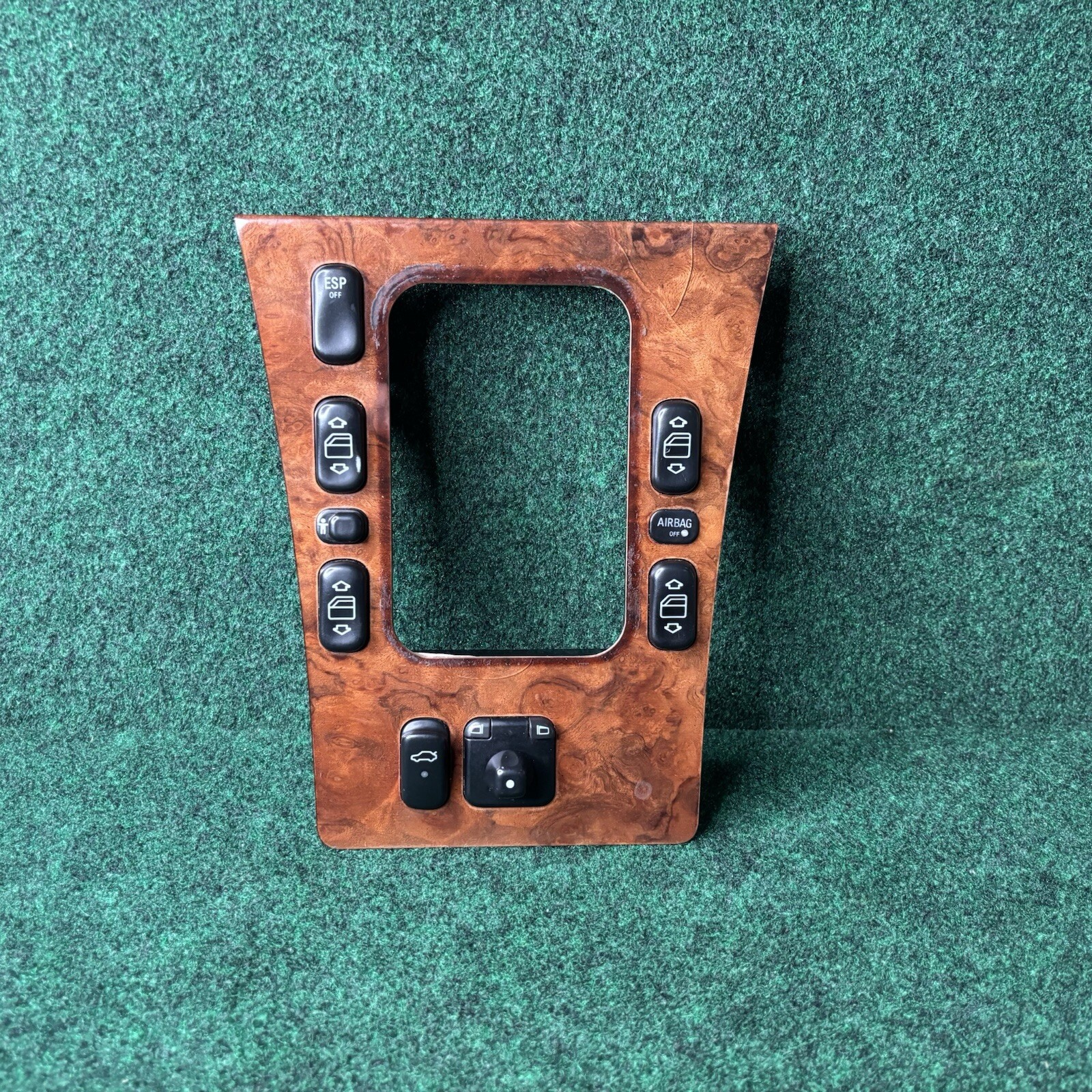 MERCEDES BENZ OEM E320 E430 CENTER MASTER WINDOW SWITCH WITH PDC AND SHADE 98-02