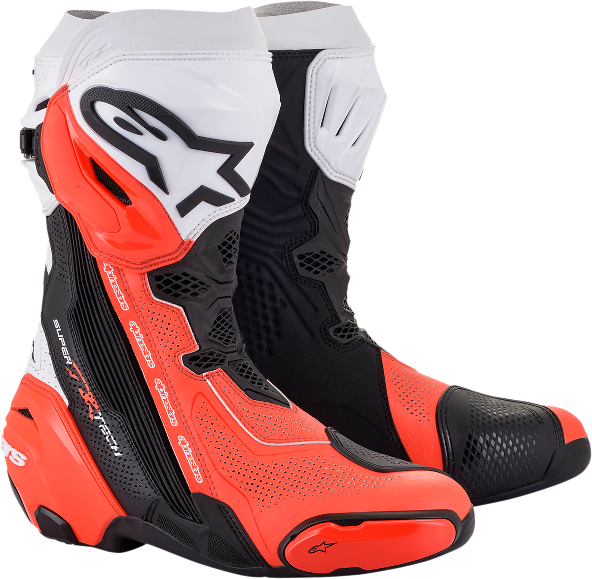 k*t様 中古 Alpinestars レーシングブーツ SUPERTECH R Alpinestars Supertech R Vented Boots US 10.5 / EU 45 Black/Orange
