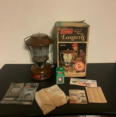 1975 Coleman Lantern #275-710 with Manual/ Filter Funnel In Original