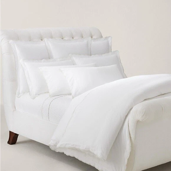 Ralph Lauren Malin Scallop Organic Cotton Duvet Cover, Full/Queen - Image 4 of 4