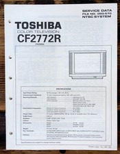 Toshiba CF2772R TV Service Manual Original 