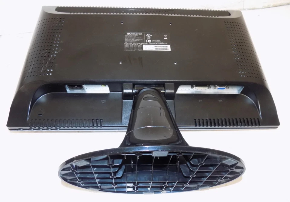 HANNspree HF205 HSG1106 20" Wide Screen TFT Color LCD Monitor w/ DVI VGA Inputs - Image 3 of 3