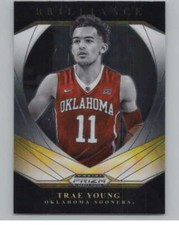 2021-22 Panini Prizm Draft Picks Brilliance Prizms Hyper #16 Trae Young V101196
