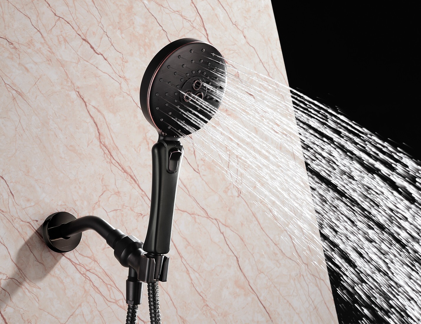 New High pressure Handheld Shower Head with 5Ft stainless steel Hose ...