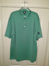 Footjoy FJ Striped Short Sleeve Golf Polo Shirt Men's sz XL W/ Logo