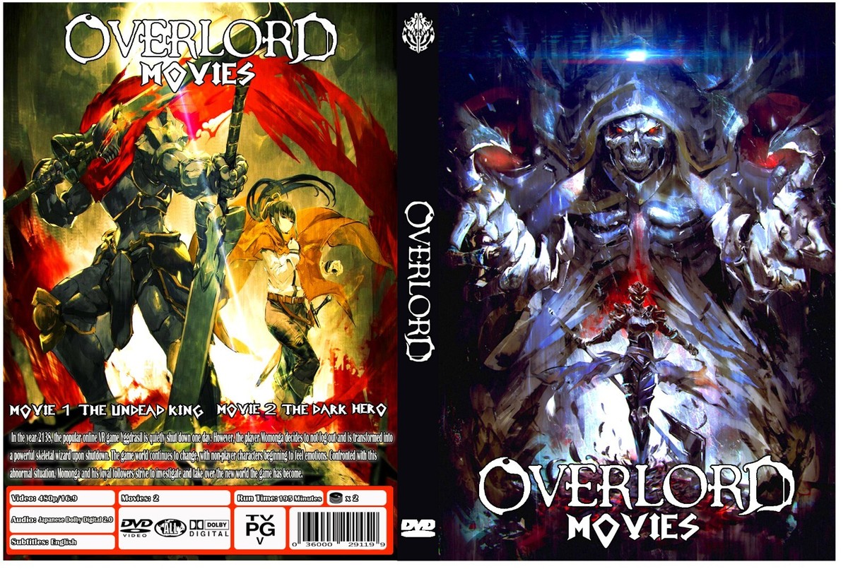 Overlord Movie 1 The Undead King+Movie 2 The Dark Hero Jpn Audio