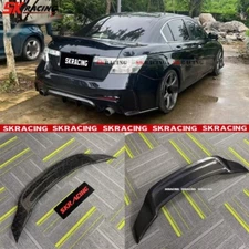 Fits Honda Accord Sedan 08-12 Forged/Carbon Fiber/Black Rear Trunk Spoiler Wing