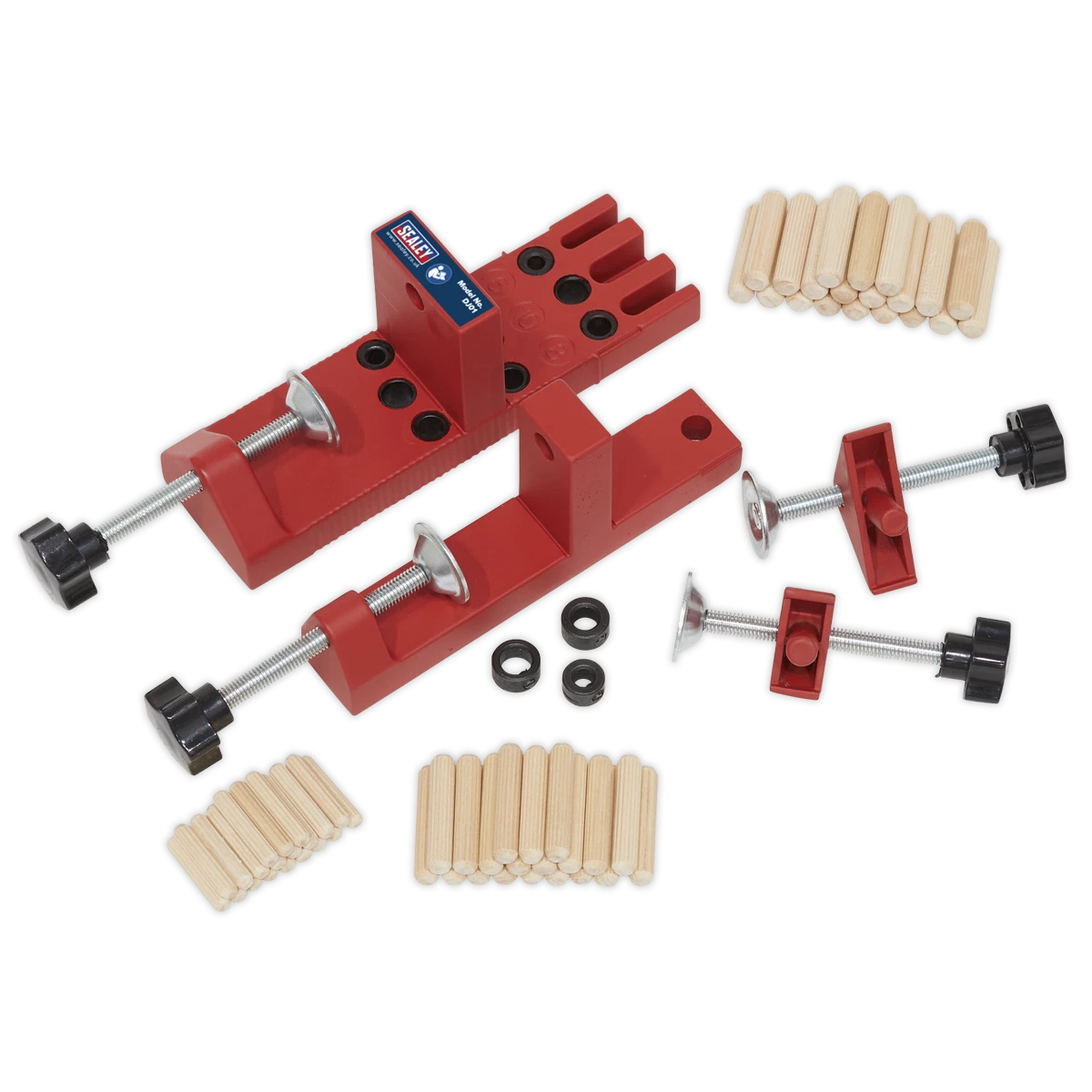 Sealey Universal Dowelling Jig Set Includes Aluminium Dowelling Jig DJ01