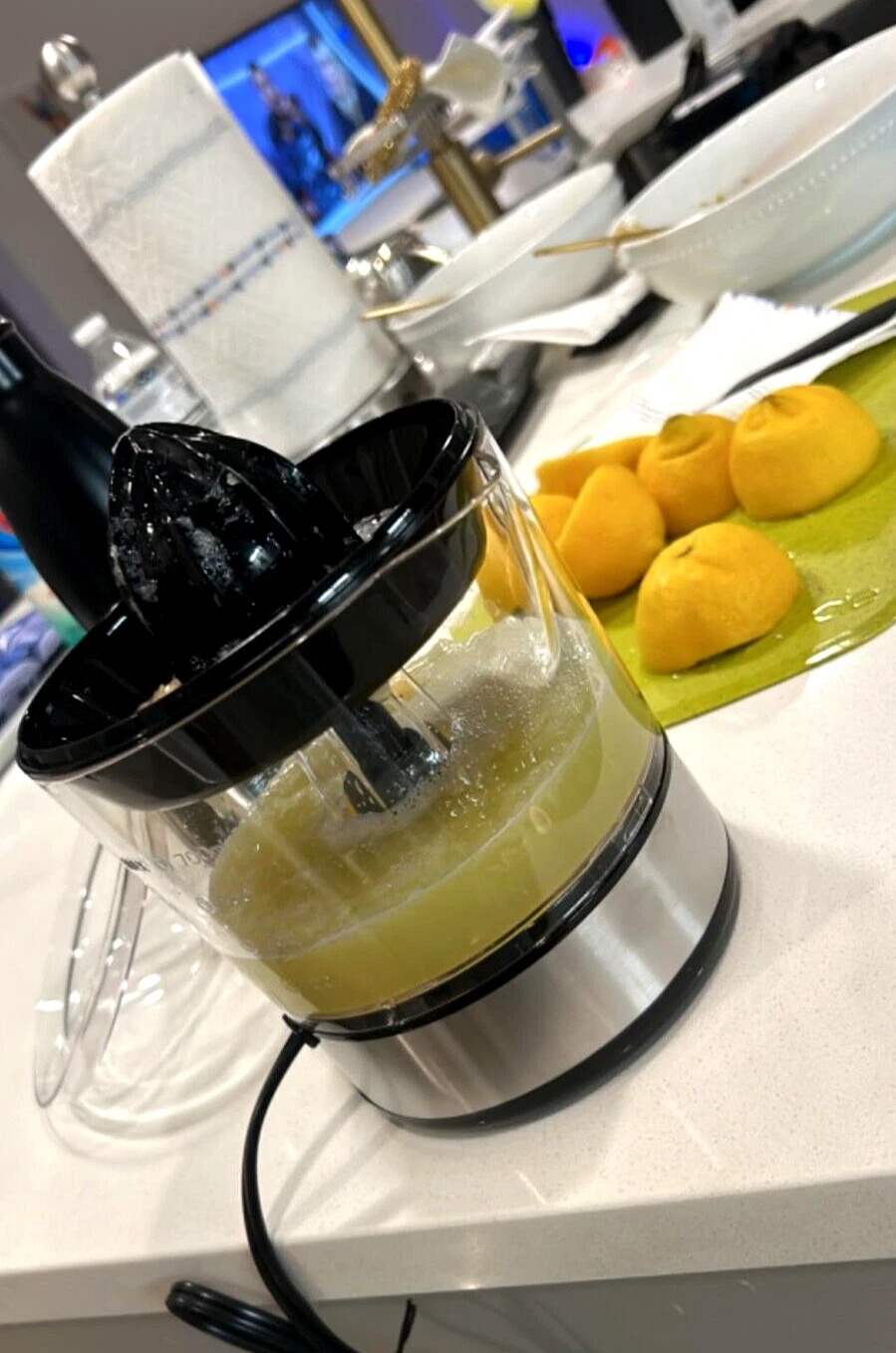 Electric Citrus Juicer Large Volume Juice Squeezer Lemon Orange Pulp Extractor