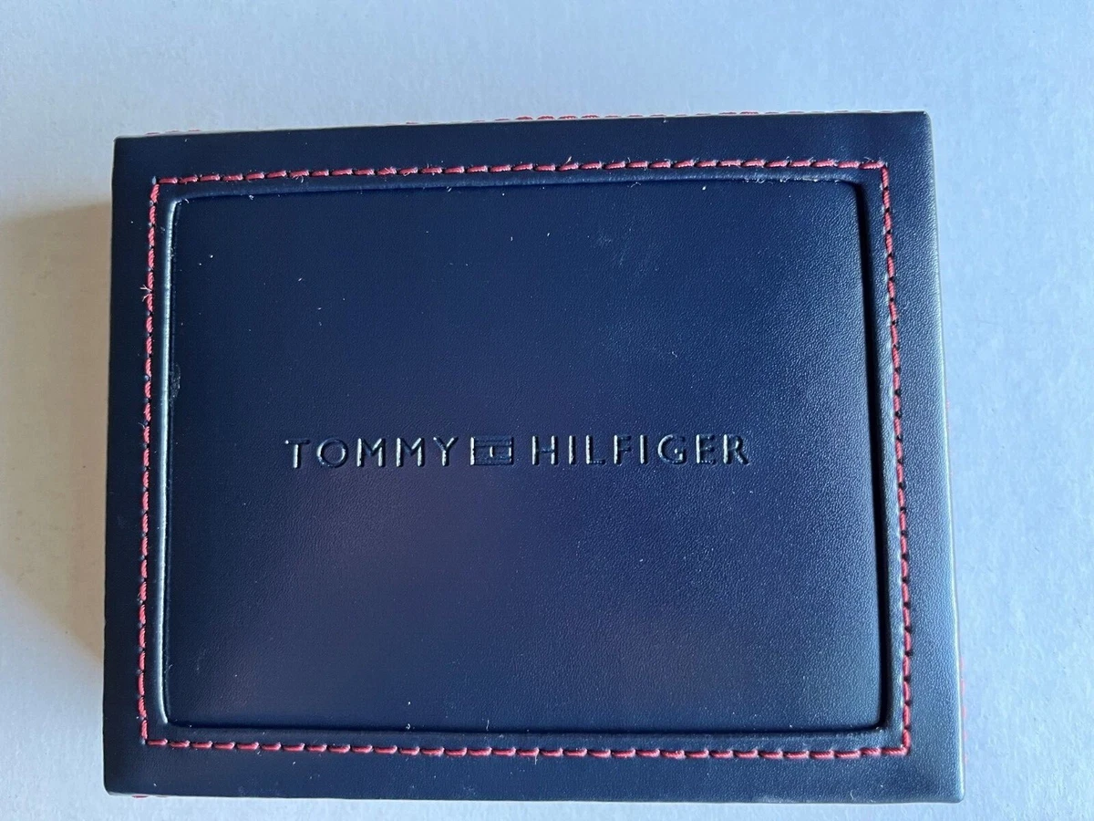 Teenageår virtuel forælder Tommy Hilfiger Leather Wallet &amp; Valet RFID Protection Color Black NEW |  eBay