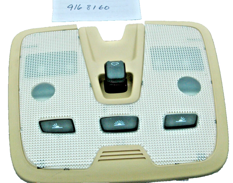 Luz domo Volvo XC70 V70 1999-2003 con techo corredizo beige OEM 9168160 Foto 2 de 4
