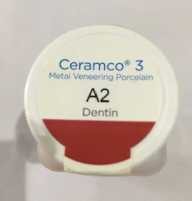 #ad Ceramco 3 Metal Veneering Porcelain Powder 4oz shade DENTIN A2 $89.00