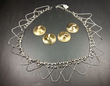 VTG Finger Cymbals BELLY DANCER Chimes and Belt with Bells 36” Percussion Dance