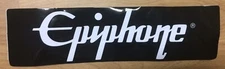 (1) New Black/White Epiphone Guitar Music Bumper Sticker Decal