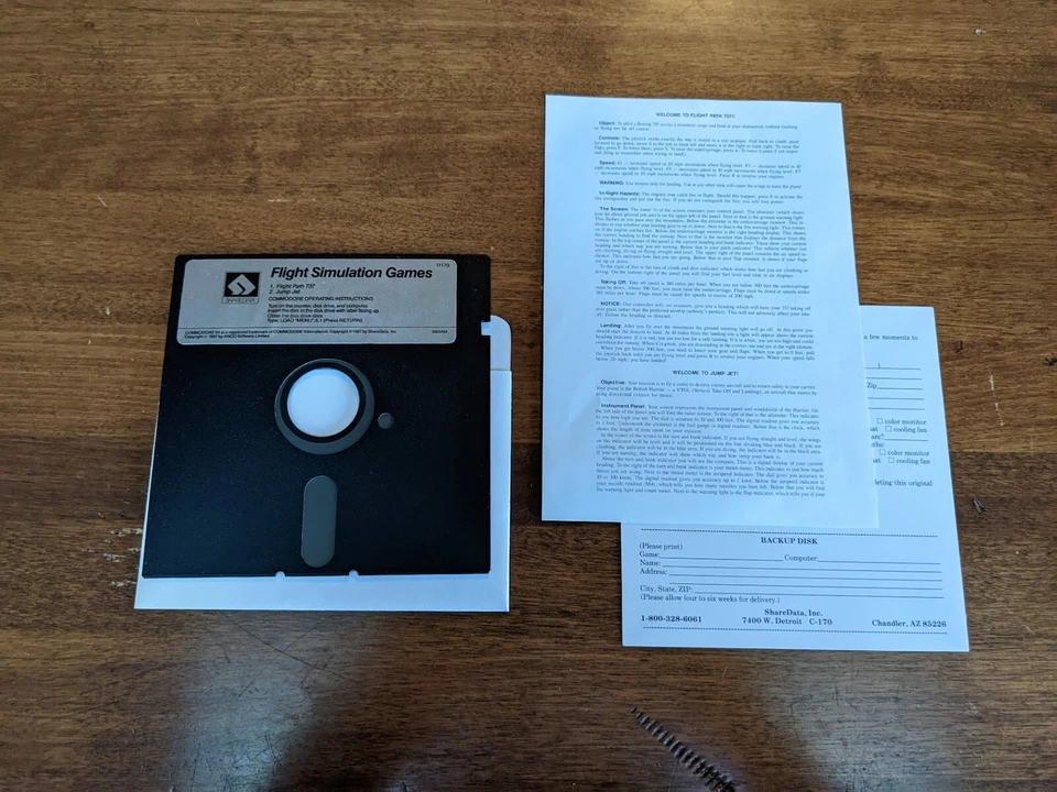 Flight Simulation Games - Commodore 64 Flight Path 737 & Jump Jet Big Box Game - Image 3 of 4