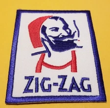 ZIG-ZAG Man Embroidered Marijuana 420 Patch 2.5X3"