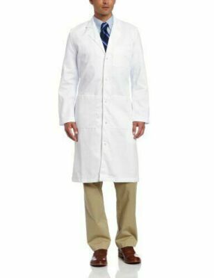 Landau 3145 Professional Medical Workwear Lab Coat Full Length 3 Pocket, Mens 56