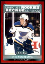 2021-22 O-PEE-CHEE OPC UPDATE RED BORDER RARE ROOKIE JAKE NEIGHBOURS ST. LOUIS