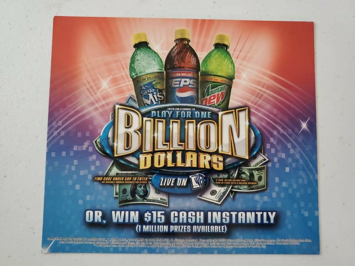 2003 Mountain Dew Wild Cherry Pepsi Double Sided Card Stock Sign